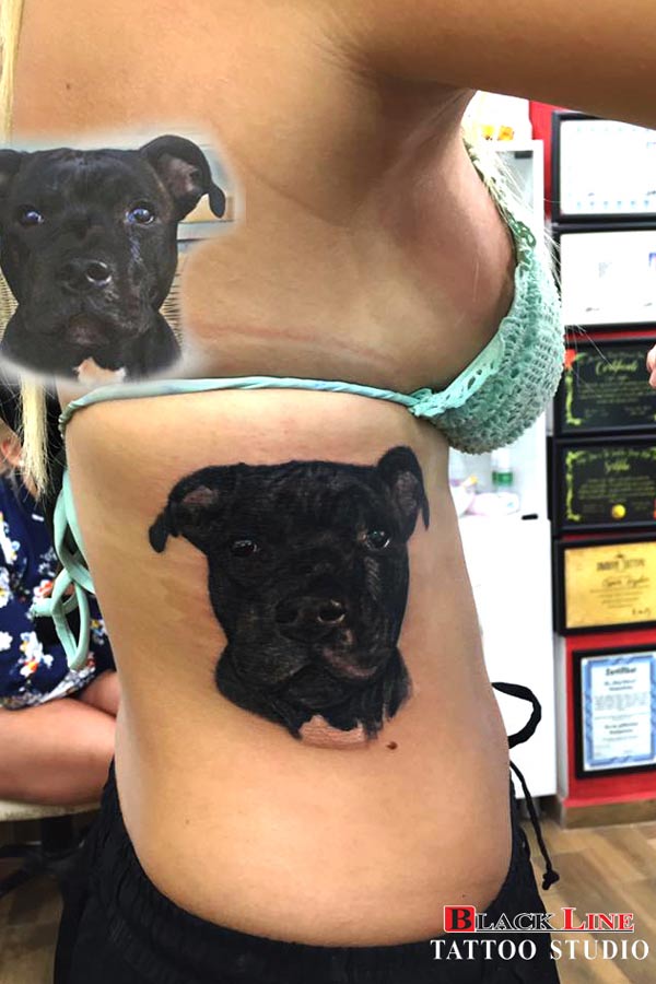 Dog Portrait Tattoo Marmaris